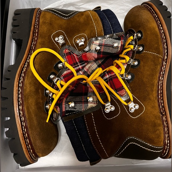 Dsquared2 mountain plaid boots  size 43 - Picture 2 of 7